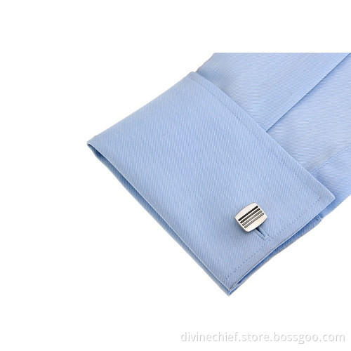 OEM & ODM Service Custom High Quality Rectangular Arc Mens Cufflinks